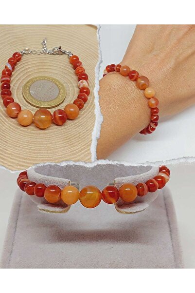 Yasamtohumu Гривна с дизайн от карнеол и ахат от серията Galaxy