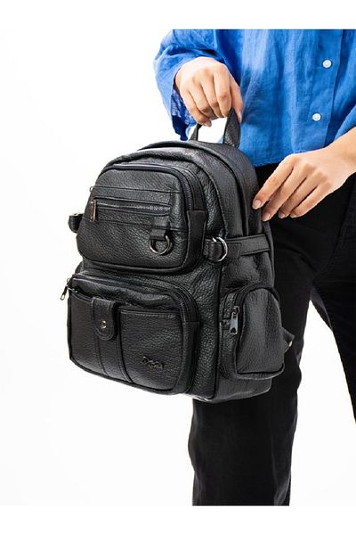 Trg Polo Black Rolox Large Size Soft Women's Backpack 37×35