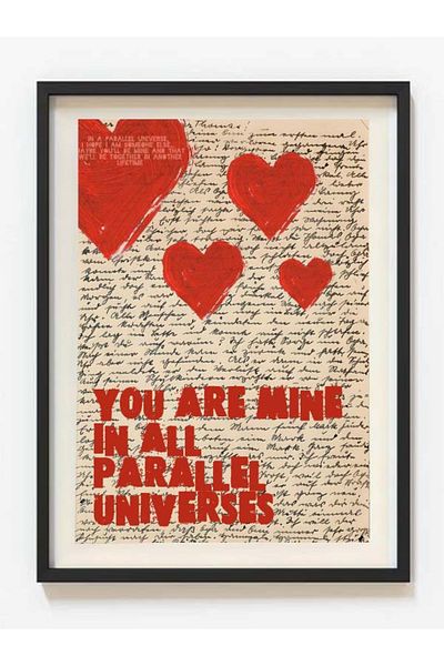 Taranist Poster Love Hearts Îți sunt toate universurile paralele Tu ești meu