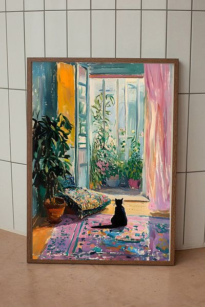 Taranist Poster Matisse Cat Fovism Cat