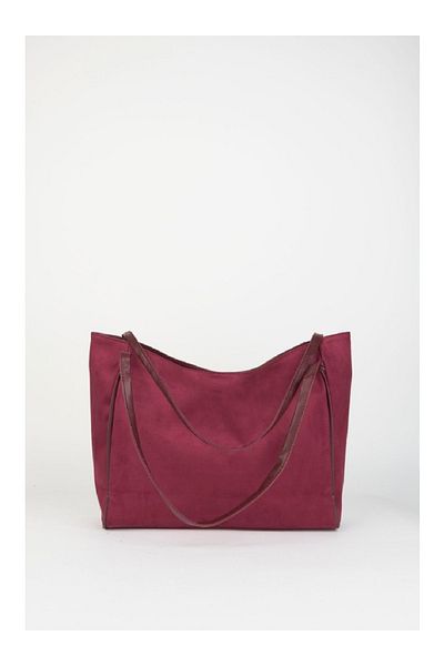Trg Polo Suede Corded Casual Women's Hand & Shoulder Bag