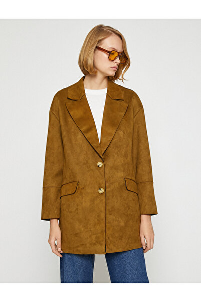 Koton Σακάκι με σουέντ βλέμμα