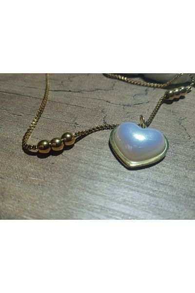 Jadem Gold Stainless Steel Heart Anklet