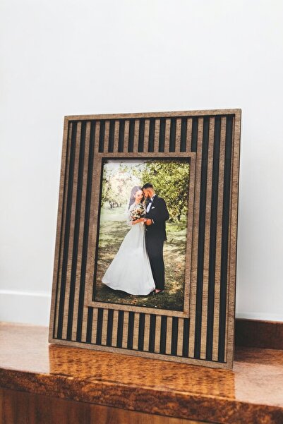 HANEM إطار صورة مزخرف مقاس 10 × 15 وخشب MDF