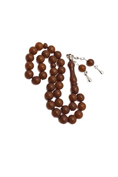 Han Ticarethane Καφέ Globe Cut Powder Κεχριμπάρι Ροζάριο