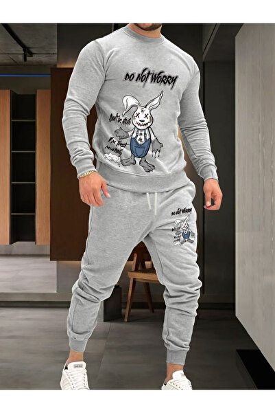 LUNAVISTA Do Not Worry Printed Unisex Oversize Tracksuit