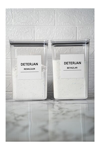 novaliz home Deterjan Saklama Kutusu Renkliler Ve Beyazlar İçin Çamaşır Deter...