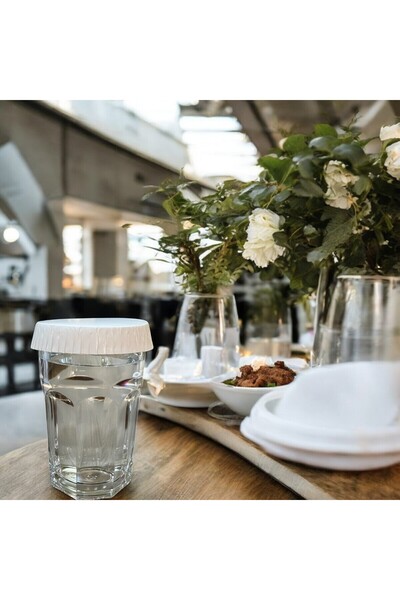 Asb Ambalaj Karton Bardak Kapağı Tek Kullanımlık Bardak Kapağı 70 Mm 100 Adet