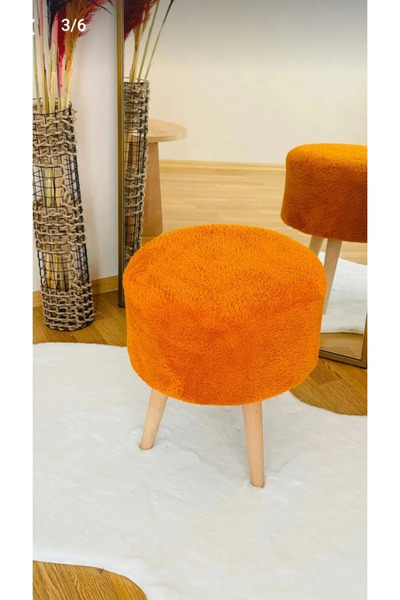 indirim rüzgarı Puf,3 Ayak, Peluş,oturma Odası, Makyaj Masası Pufu