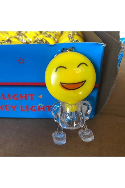 eninaco ışıklı emoji kafa anahtarlık 12 adet okul ve karne hediyesi