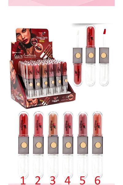 Royal paris Lip Gloss & Oil -Permanent Glossy Lipstick-Double Sided No:2