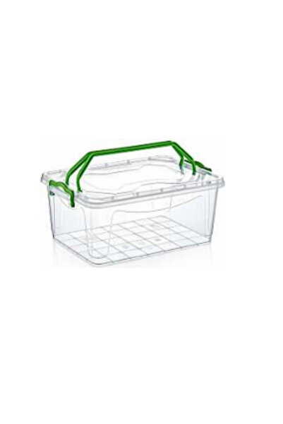 LOREMPBOX Cutie de depozitare transparentă de 5 litri cu mâner, soluție de de...