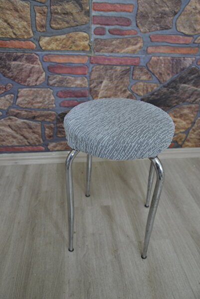 kılıfteks 4 Pieces of Jacquard Thick Fabric Stool Cover