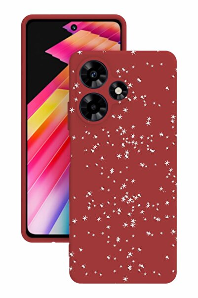 INFINIX Infınıx Hot 30 Baskılı Ve Kamera Korumalı Kırmızı Renk Silikon Kılıf