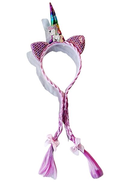 Stone Family Örgü Detaylı Unicorn Figürlü Taç