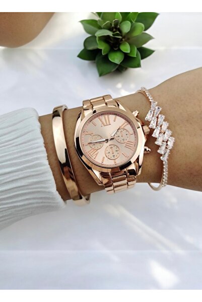 pullmarkt 1Pc Clamp Bracelet + Casual Series Wrist Watch