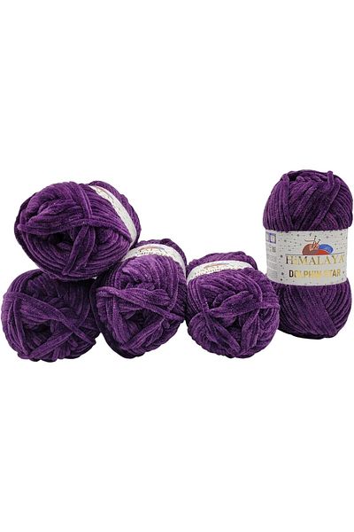 Himalaya Dolphin Star Pack of 5 Velvet Knitting Threads