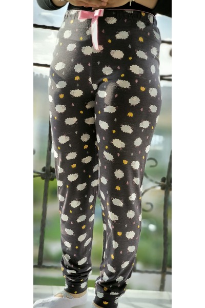 Aleza Shoes Жіночі піжамні штани з візерунком у клітинку, з бавовняної віскози