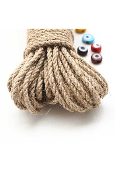 izmir Bitpazarı Σχοινί από γιούτα 4mm 20 μέτρα - Σχοινί κορδόνι - Σχοινί διακόσμησης -