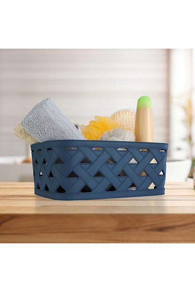 devigo Coș decorativ cu model special din piele