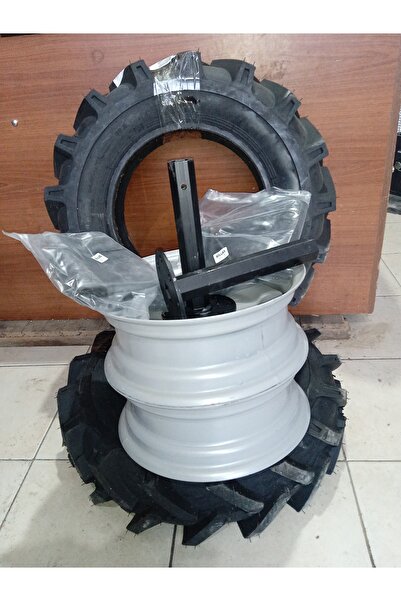 Billas BL110 Çapa Makinesi-Patpat İçin 6.50/80-13 Dış İç Lastik Jant ve Aks T...