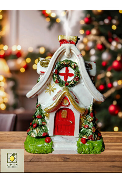 azezhobi Tütsülük Ev , Yılbaşı hediyelik, Ev dekoru, Renkli, ( 1 adet TÜTSÜ H...