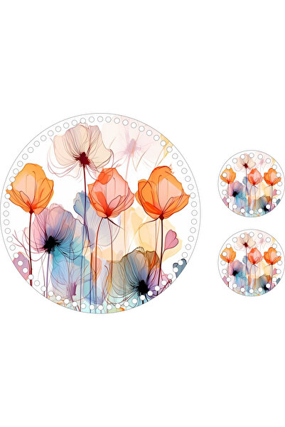 Kelebek 30cm Tepsi Tabanı ve 2 adet Bardak Altı