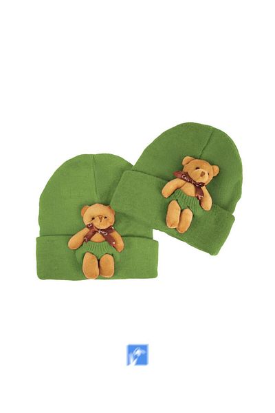 Kardelen Butik Denizli Teddy Bear Beanie for Children (Ages 7-12)