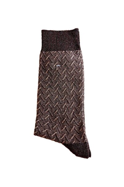 ENEFENDİ Мъжки зимни термо чорапи от агнешка вълна с аромат, с дебел десен