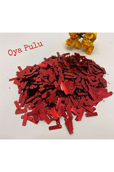 ÇEÇEN HOME (3 paketa) Crvene plastične perle za ručni rad 250gr