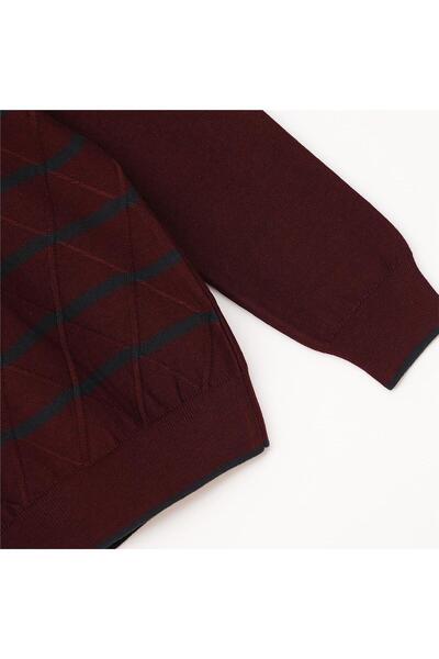 Dio Rise Ανδρικό μακρυμάνικο φούτερ ψαρά χωρίς ανύψωση - 189232   - Σκούρο μπορντό