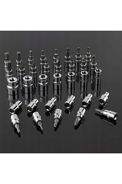 PROXTECH Premium 70 Parça Mini Lokma Takımı Otomatik Cırcırlı 1/4" Yüksek Toks  Turbo Matkap Vidalama Takım