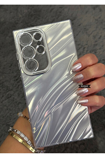 POWELL حافظة سامسونج S24 الترا ستون ممتصة للصدمات بنمط مموج عالي الجودة ممتص ...