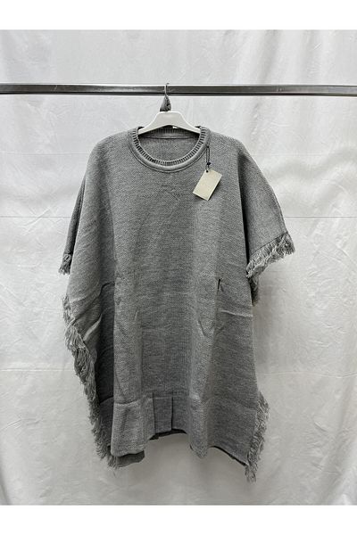 Zeynep Butik Hayal Knitwear Poncho 1592