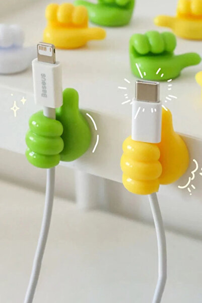 KCA HOME حامل كابل الإبهام مختلط الألوان، فرشاة أسنان لاصقة، سلسلة مفاتيح، حا...