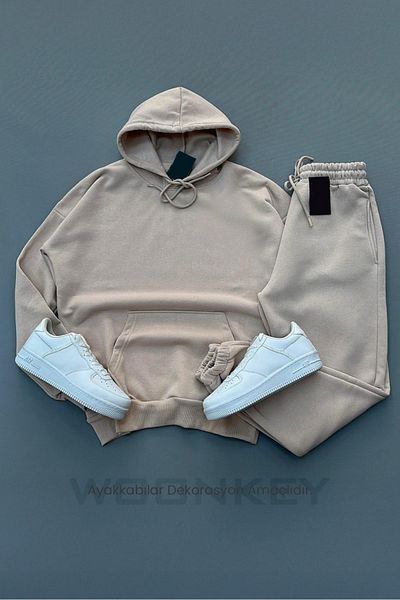 woonkey Unisex Tracksuit Suit Bottom Top 3 Thread Inside Cotton