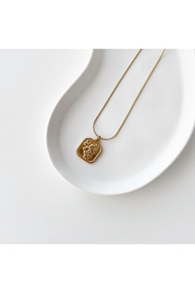 Vesce Atelier Rito gold Çelik Kolye