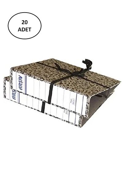 Easy Tedarik Özkan M0599 0514 Archive Cardboard Laced Large Folder 20 Pieces