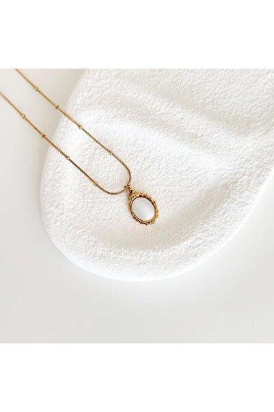 Vesce Atelier Pico gold Çelik Kolye