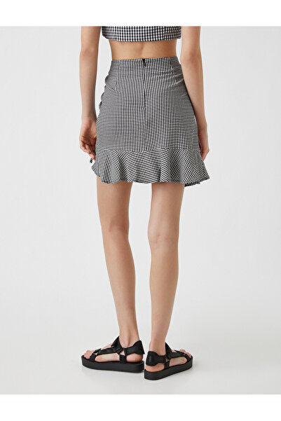 Koton Gathered Ruffle Mini Skirt