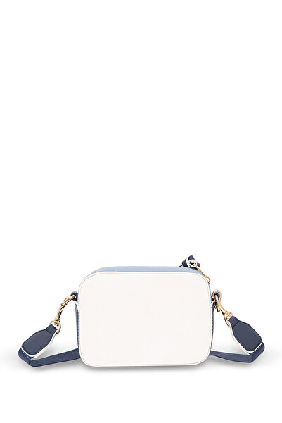 Mavi Weiße Umhängetasche mit marineblauem Riemen1910084-32184
