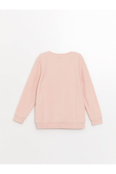 LC Waikiki Pink Crew Neck Fleece Girl's Pajama Set