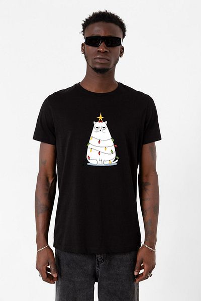 Tshirthane Grumpy Christmas Μαύρο ανδρικό μπλουζάκι