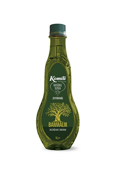 Komili Banmalık Soğuk Sıkım Natürel Sızma Zeytinyağı 1 Lt Pet