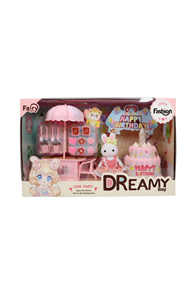 Bay Dreamy Mini Tavşan Ailesi Doğum Günü Pastalı Pastene Oyun Seti