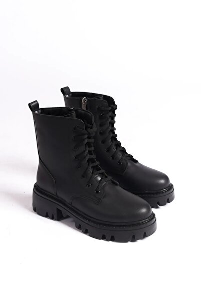 BAKGİY Siyah Cilt Kadın Bot BG1091-116-0007