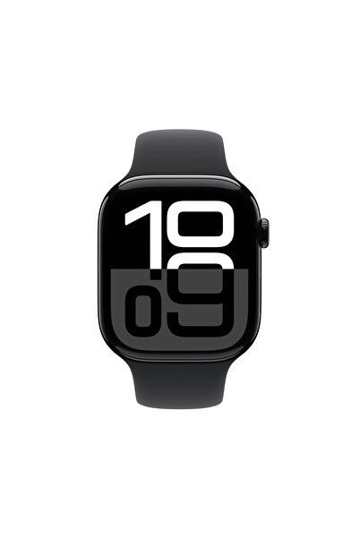 Apple Watch Series 10 Gps 46mm Jet Black Aluminium Case With Black Sport Band - M/l Mwwq3tu/a