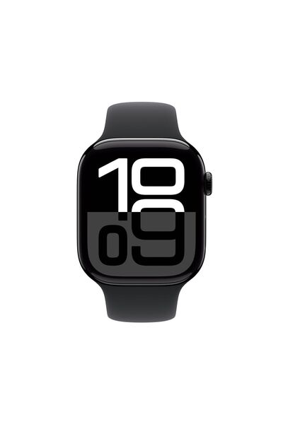 Apple Watch Series 10 Gps 42mm Jet Siyah Alüminyum Kasa Siyah Spor Kordon - M/l Mwwf3tu/a