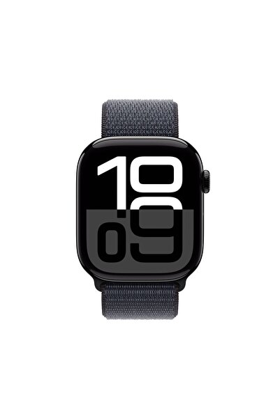 Apple Watch Series 10 Gps 42mm Jet Siyah Alüminyum Kasa Mürekkep Moru Spor Loop Mwwg3tu/a