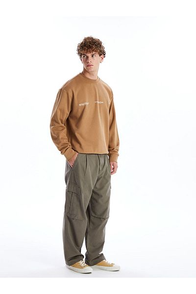 LC Waikiki Lcw Casual Brown Comfortable Fit Gabardine Men's Cargo Pants
